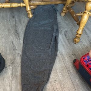 Gray Fleece Track Pants for Women